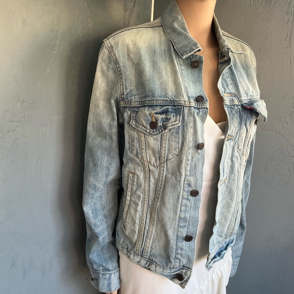 Levi's Vintage Y2K 90s Light Blue Denim Jacket Size Small - Picture 11 of 13